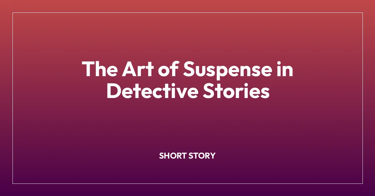 The Art of Suspense in Detective Stories