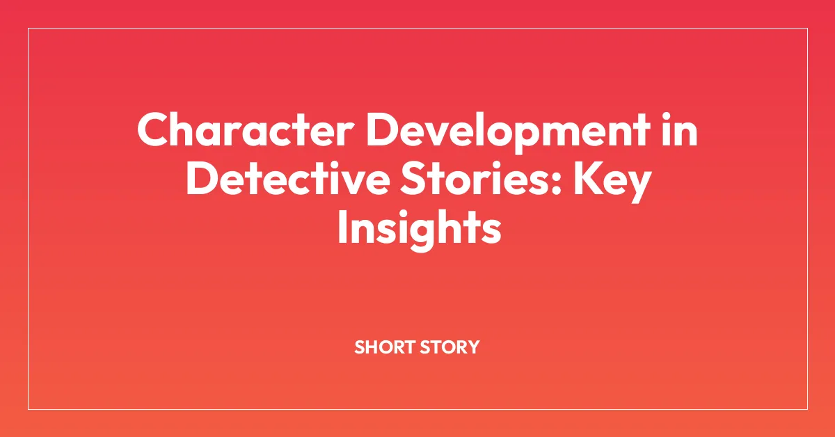 Character Development in Detective Stories: Key Insights